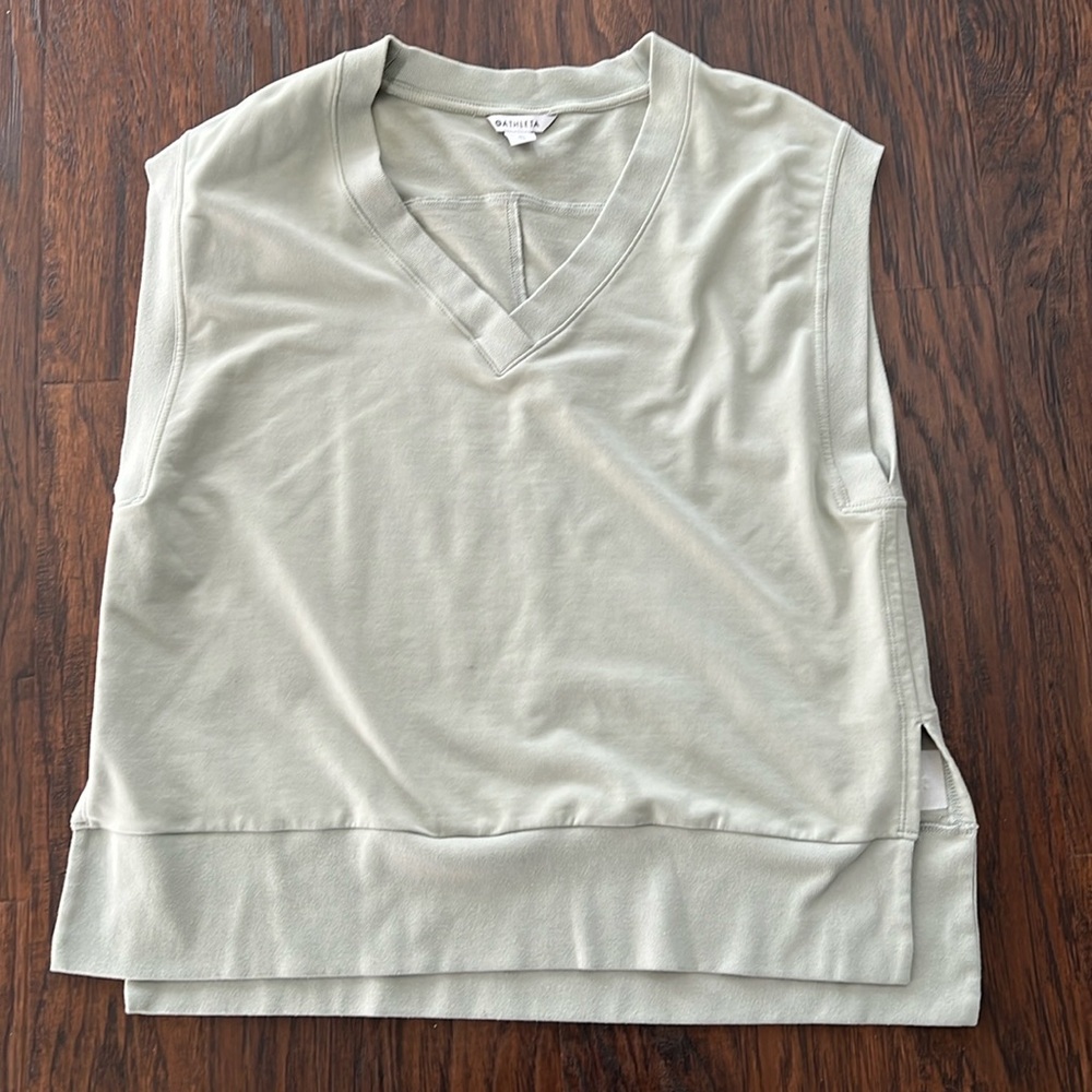 Athleta French terry vest